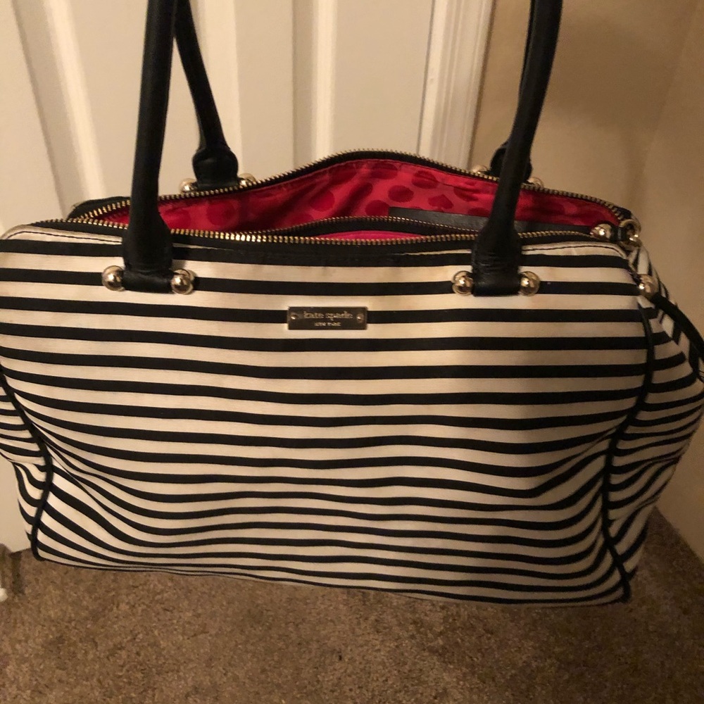 Kate Spade Blue and White Purse - Picture 2 of 4